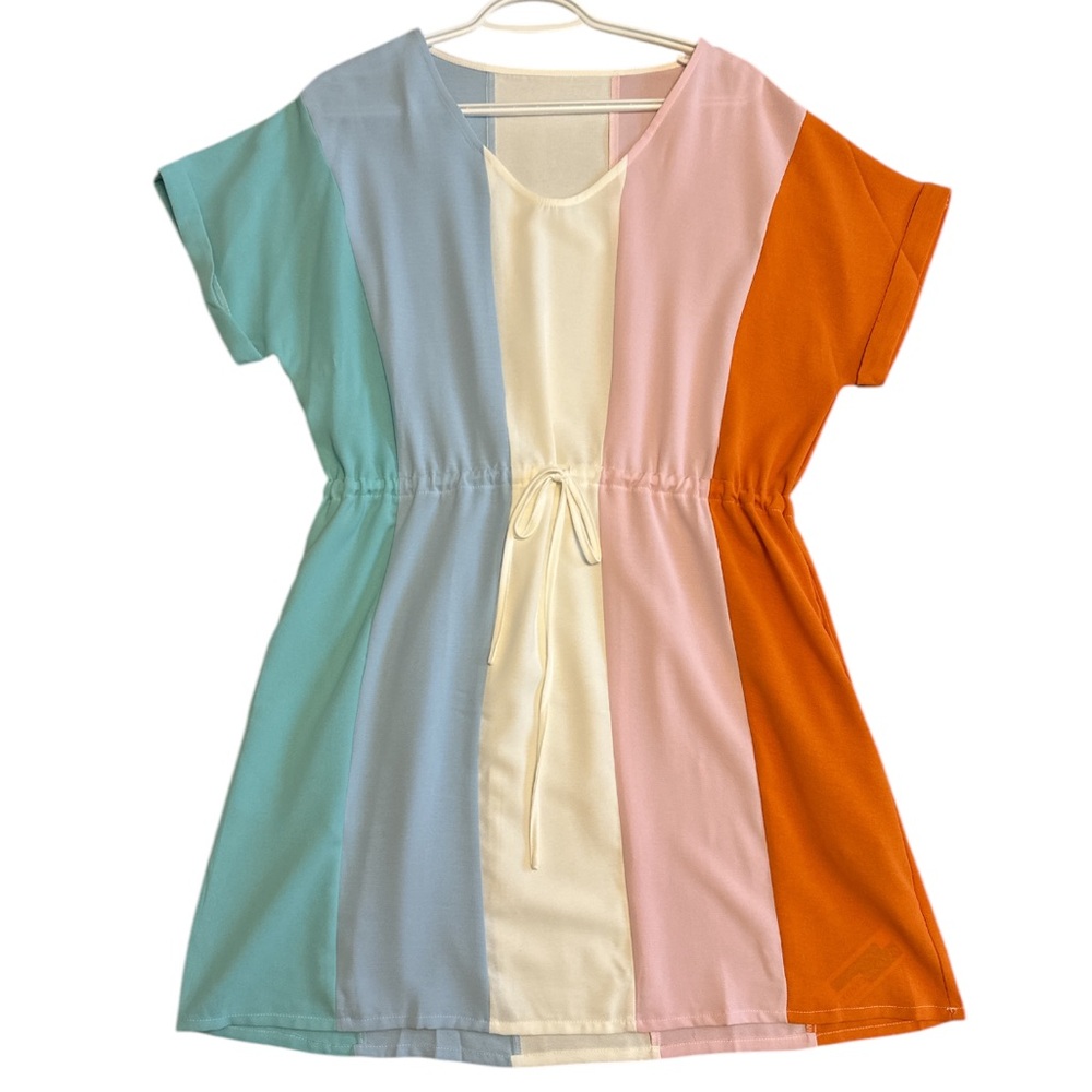Color block ladies dress.